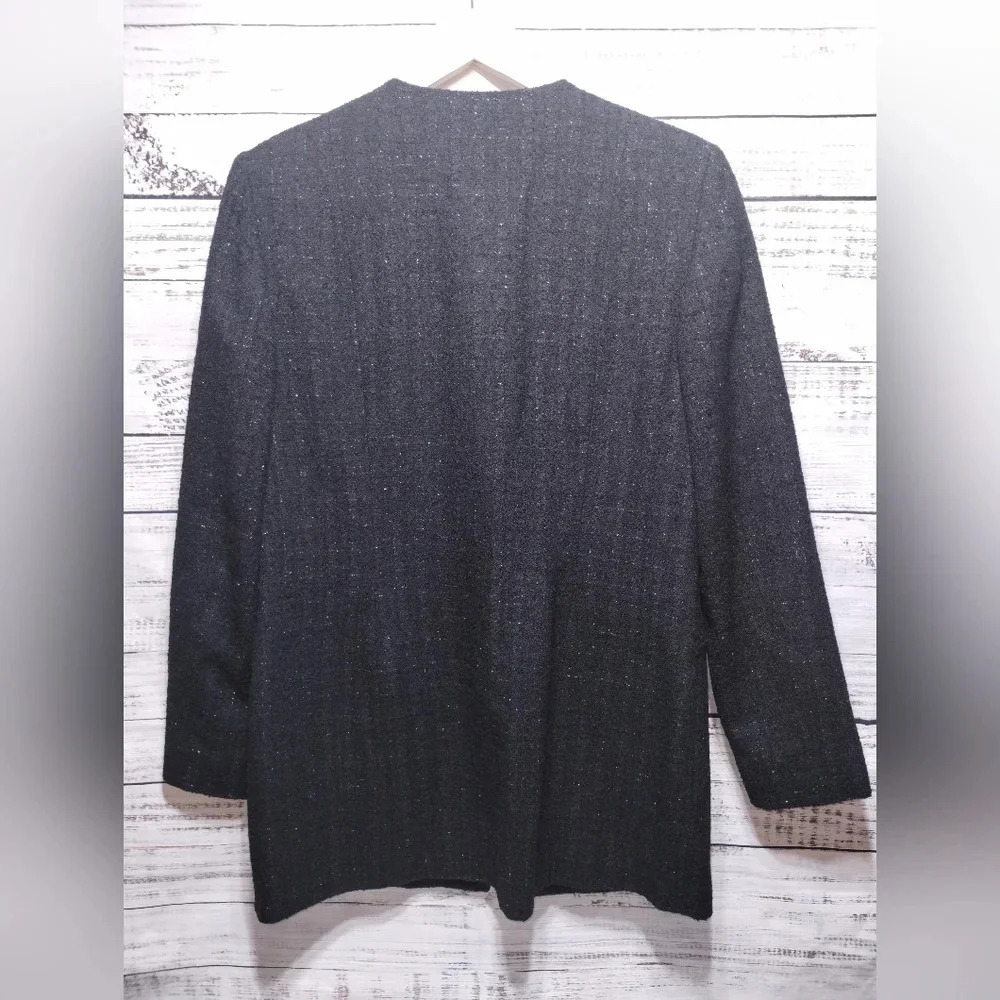 Pendleton Peacoat Jacket Black With Silver Size 1… - image 5